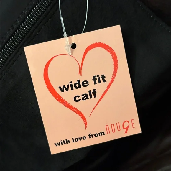 Black Knee-High Boots with Silver Detail NWT - Picture 3 of 7